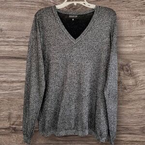Jones New York Collection Metallic V-Neck Sweater – Size 1X